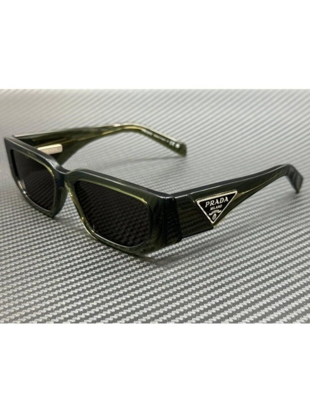 New PRADA Men Military Green Sunglasses 54-18-140